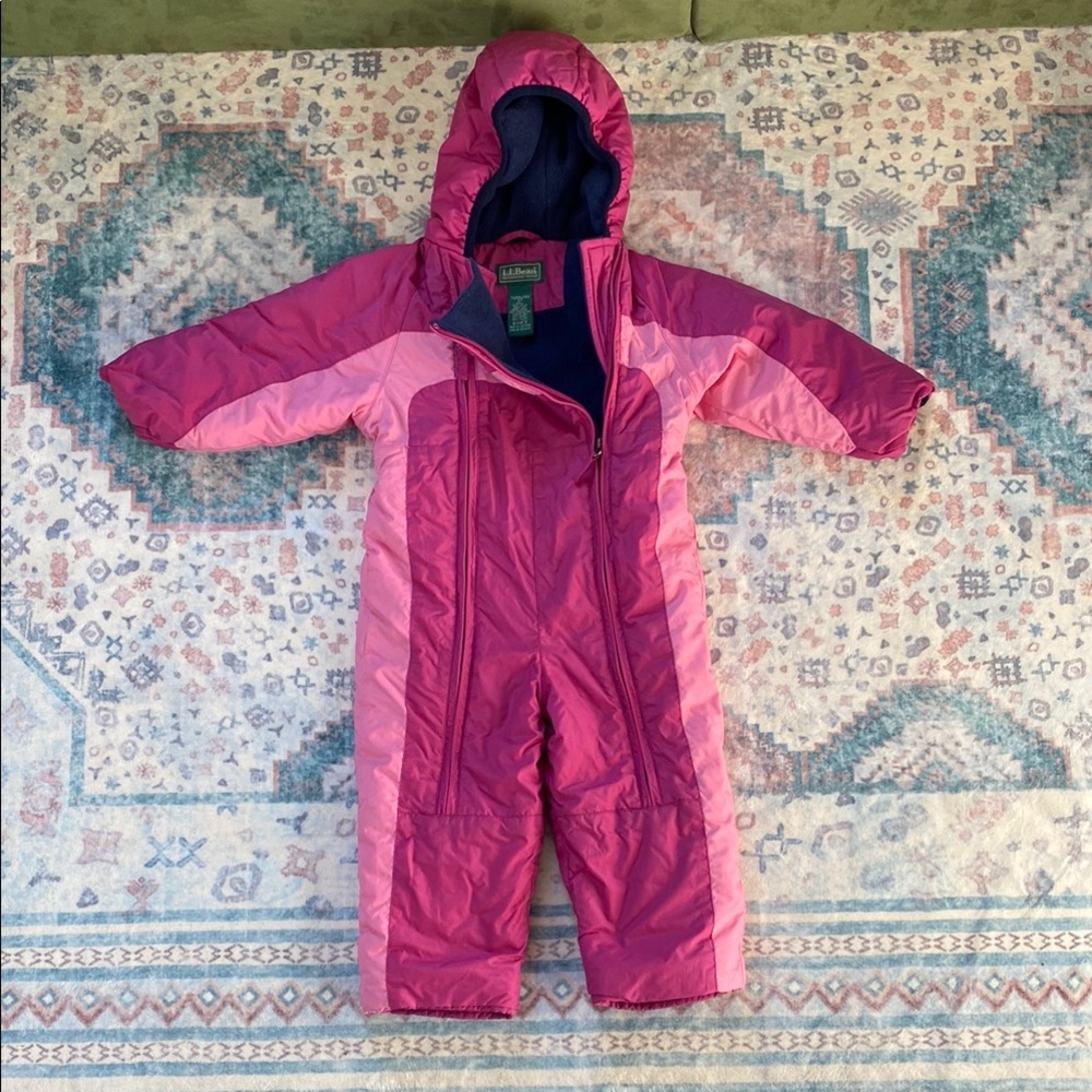 L.L. Bean Pink and Purple Snowsuit